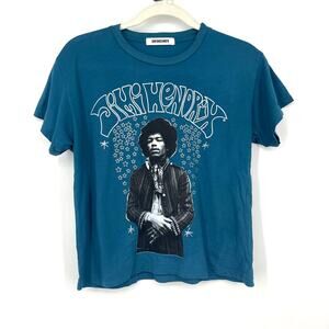 Daydreamer Jimi Hendrix Solo Tee in Dark Teal Small NWOT